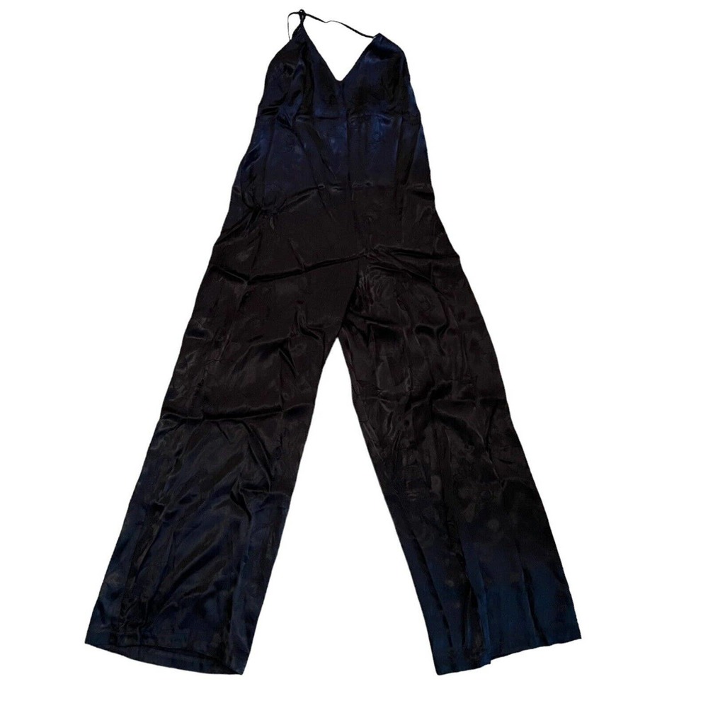 Victoria’s Secret Lingerie Silky Jumpsuit Pants One Piece Black XS New